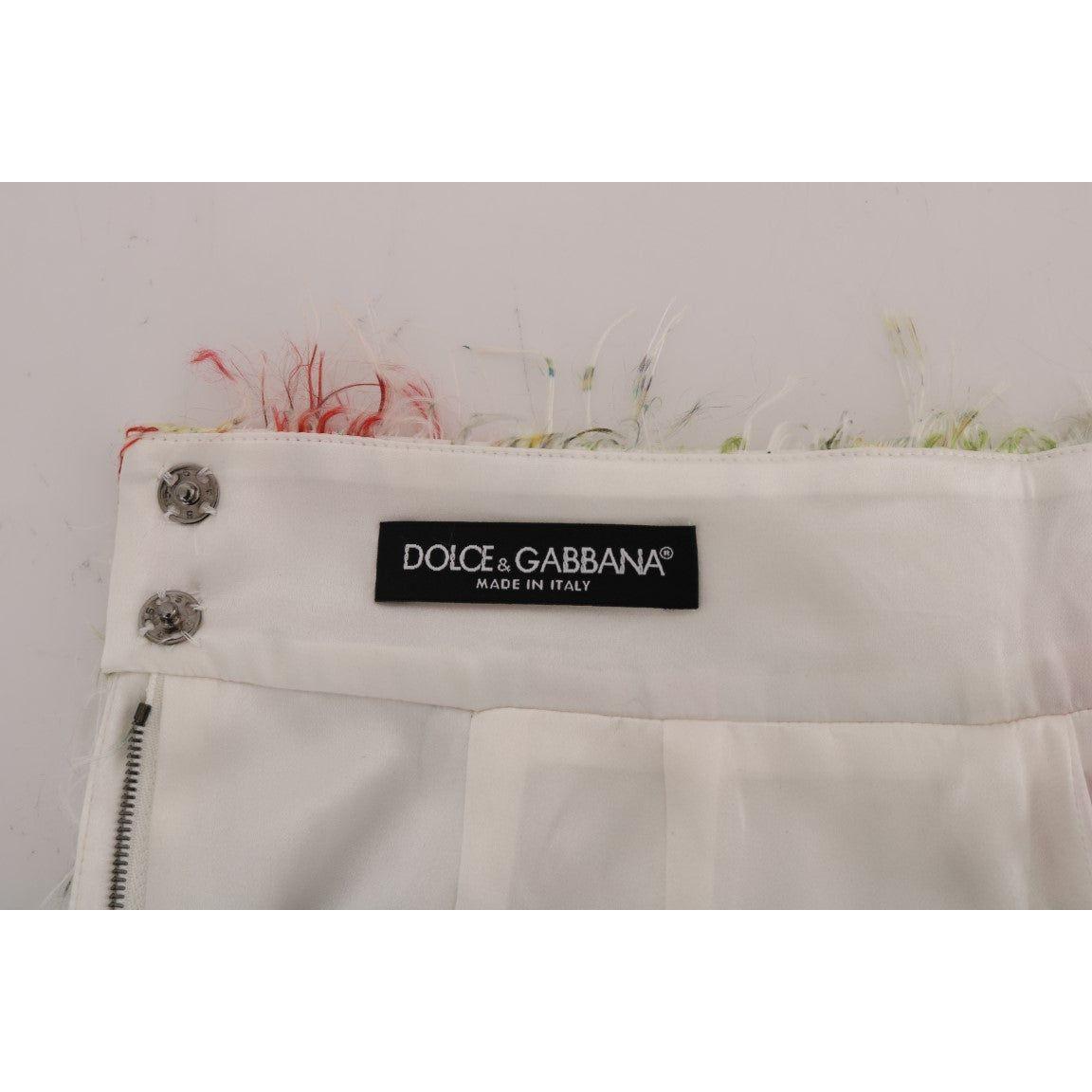 Dolce & Gabbana Floral Patterned Pencil Straight Skirt SKI1033-5