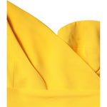 Dolce & Gabbana Yellow One Shoulder Side Slit Midi Dress DR281202-42