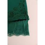 Dolce & Gabbana Green Floral Cutout Silk Wool Dress DR1210-3