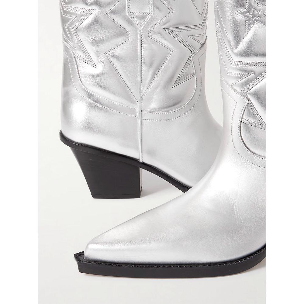 Paris Texas Gray Leather Boot Paris Texas Light Gray