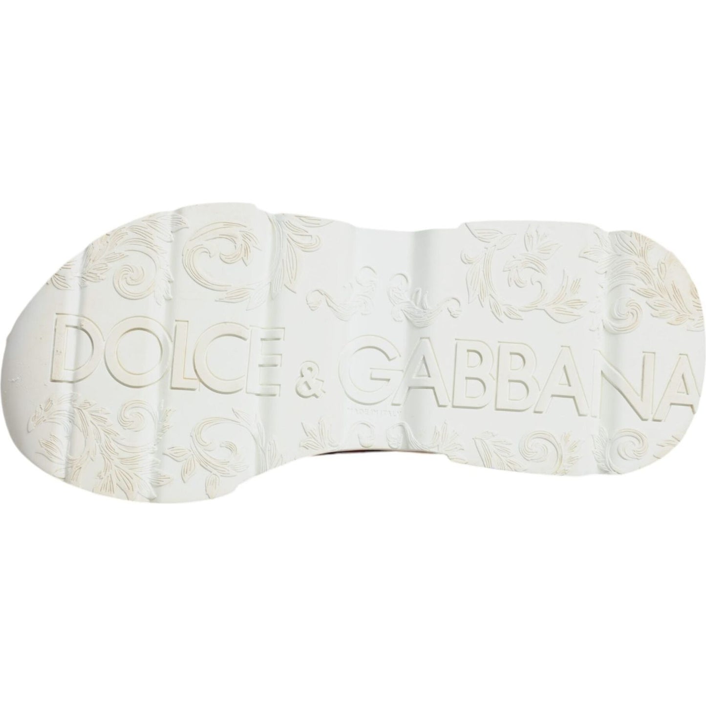 Dolce & Gabbana Multicolor Leather Daymaster Sneakers Shoes Dolce & Gabbana Light Gray