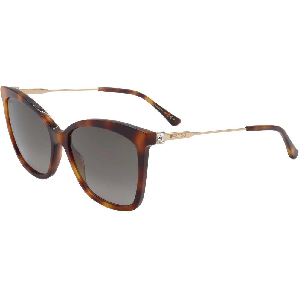 Jimmy Choo Brown Metal Sunglasses Jimmy Choo Dim Gray
