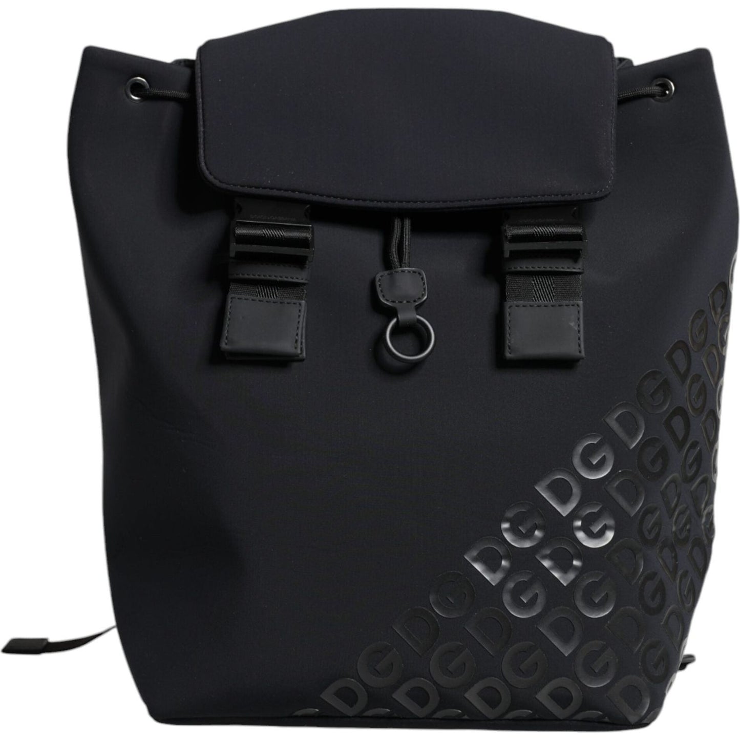 Dolce & Gabbana Black DG Mania Neoprene Travel Back Pack Bag Dolce & Gabbana Dark Slate Gray