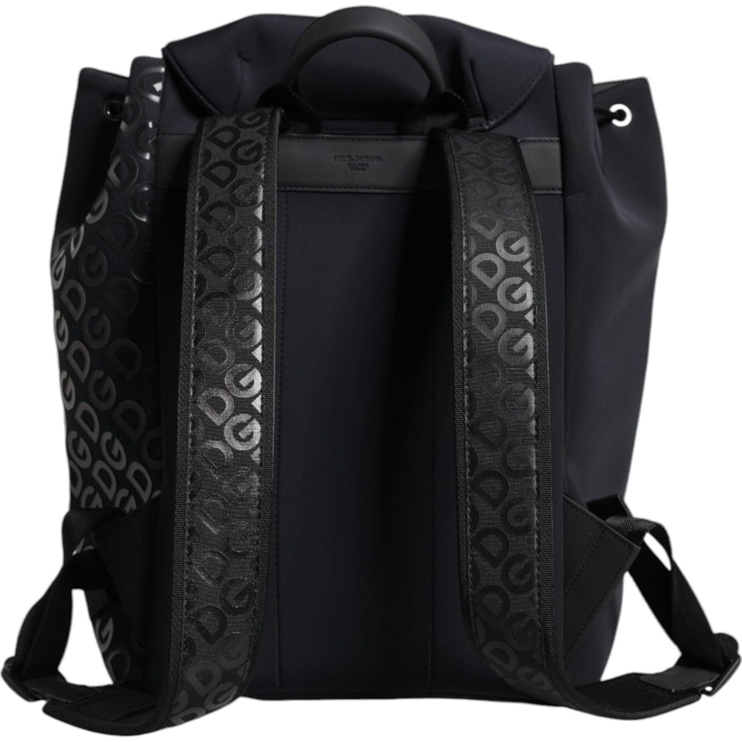 Dolce & Gabbana Black DG Mania Neoprene Travel Back Pack Bag Dolce & Gabbana Black