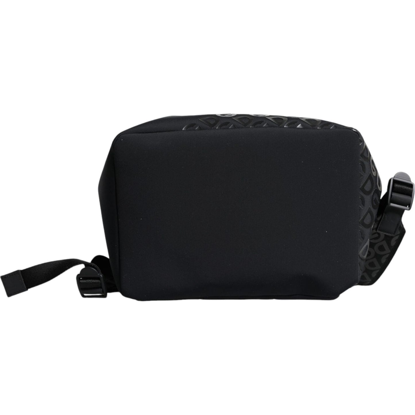 Dolce & Gabbana Black DG Mania Neoprene Travel Back Pack Bag Dolce & Gabbana Black