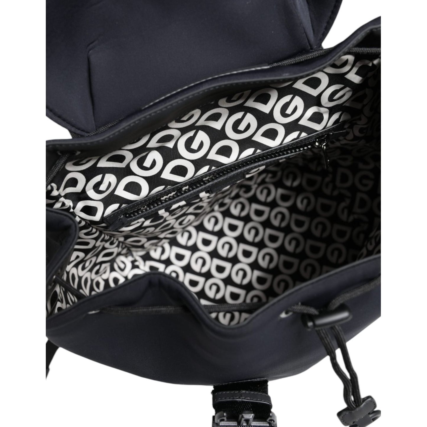 Dolce & Gabbana Black DG Mania Neoprene Travel Back Pack Bag Dolce & Gabbana Dark Slate Gray