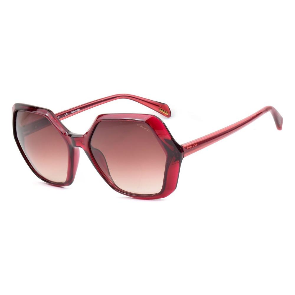 Police Red Injected Sunglasses Police Rosy Brown