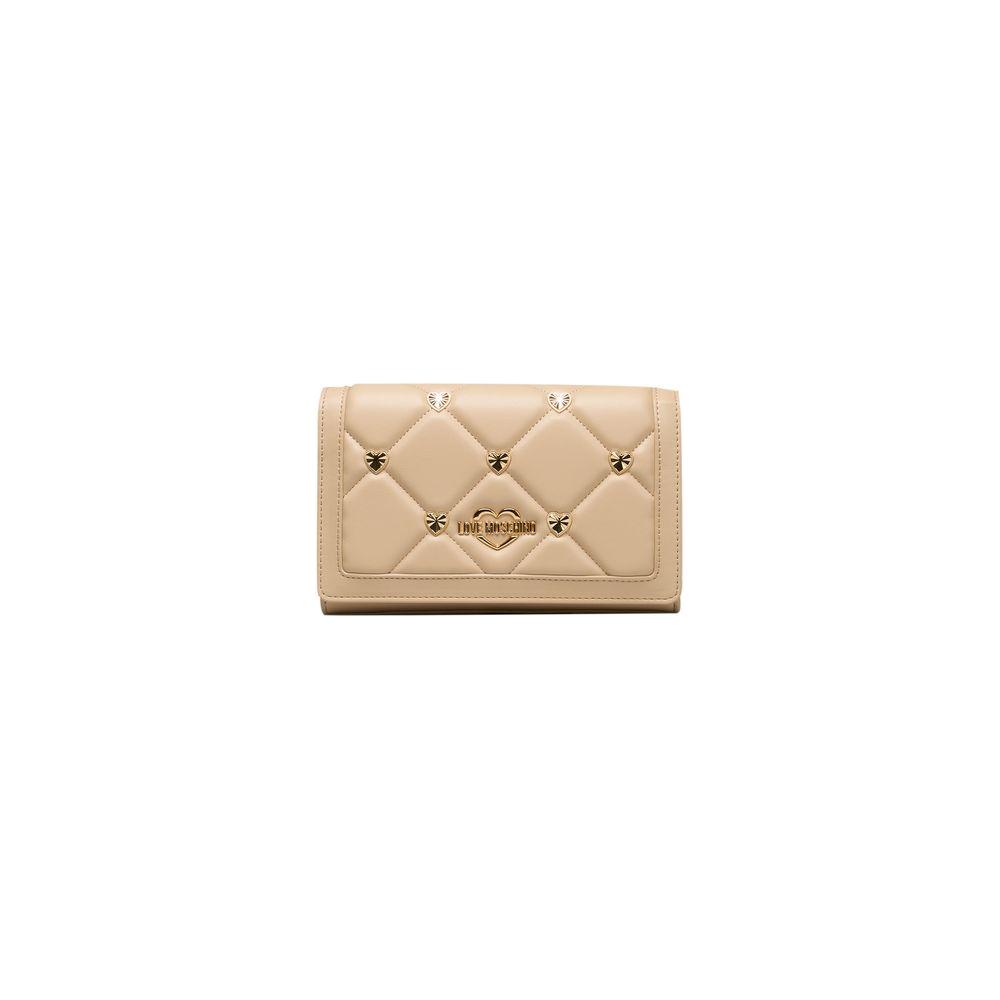 Love Moschino Beige Polyethylene Women Crossbody Love Moschino Tan