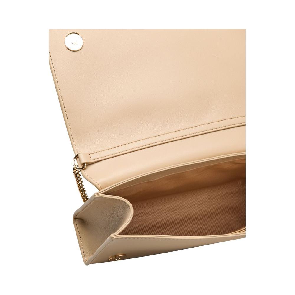 Love Moschino Beige Polyethylene Women Crossbody Love Moschino Wheat