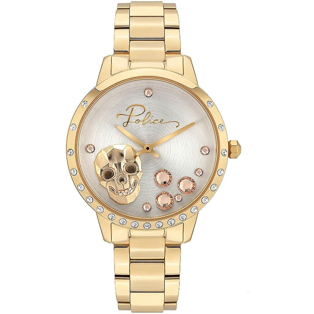 Police Gold Stainless Steel Dress Watch