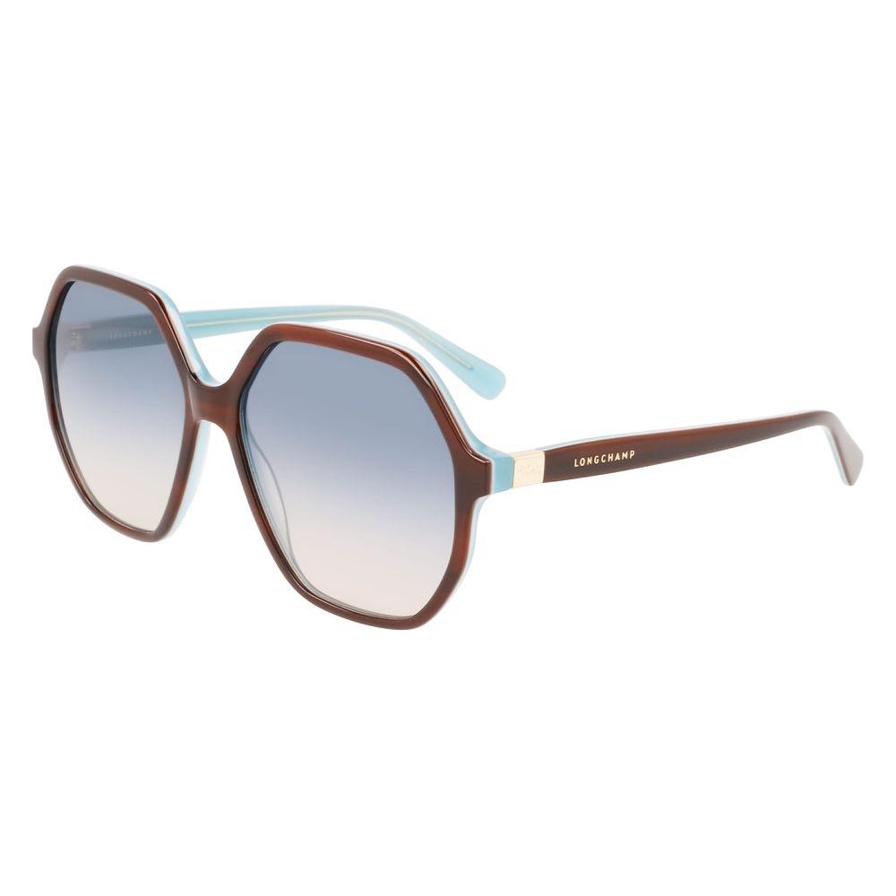 Longchamp Brown Acetate Sunglasses Longchamp Light Gray