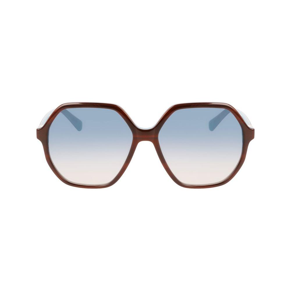 Longchamp Brown Acetate Sunglasses Longchamp Light Gray