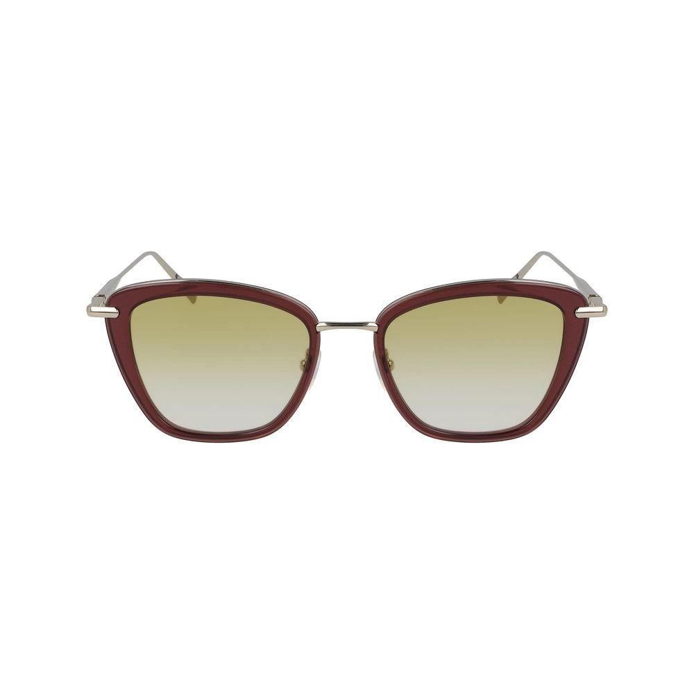 Longchamp Red Metal Sunglasses Longchamp Tan