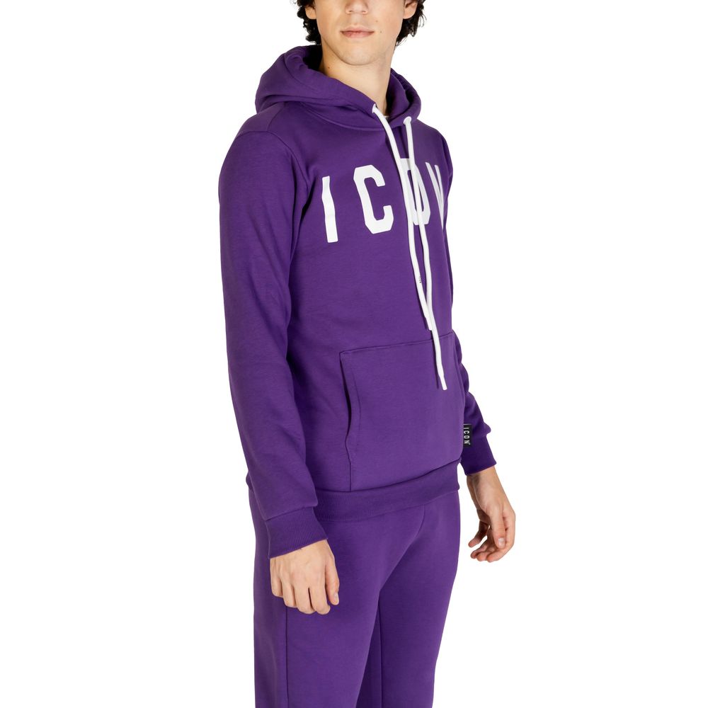 Icon Purple Cotton Hoody