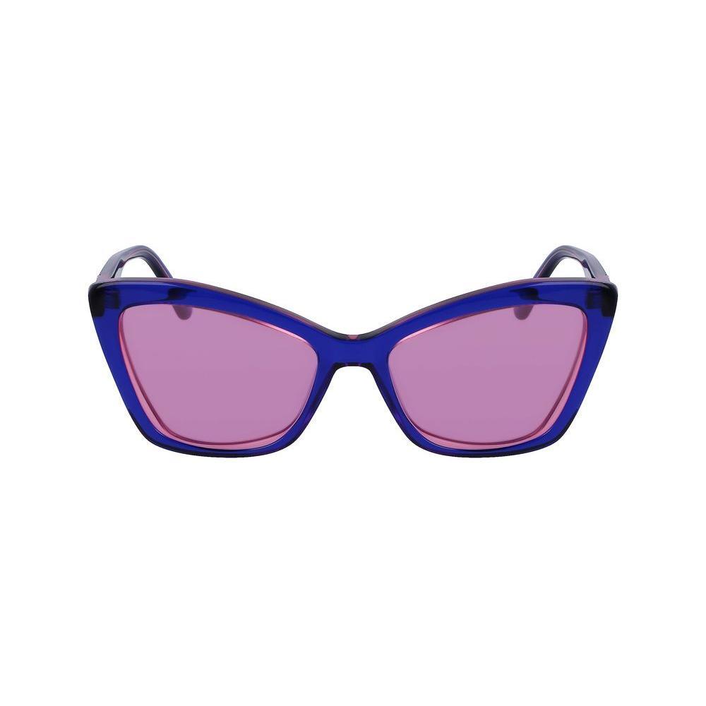 Karl Lagerfeld Blue Acetate Sunglasses KLKL6105S424AC