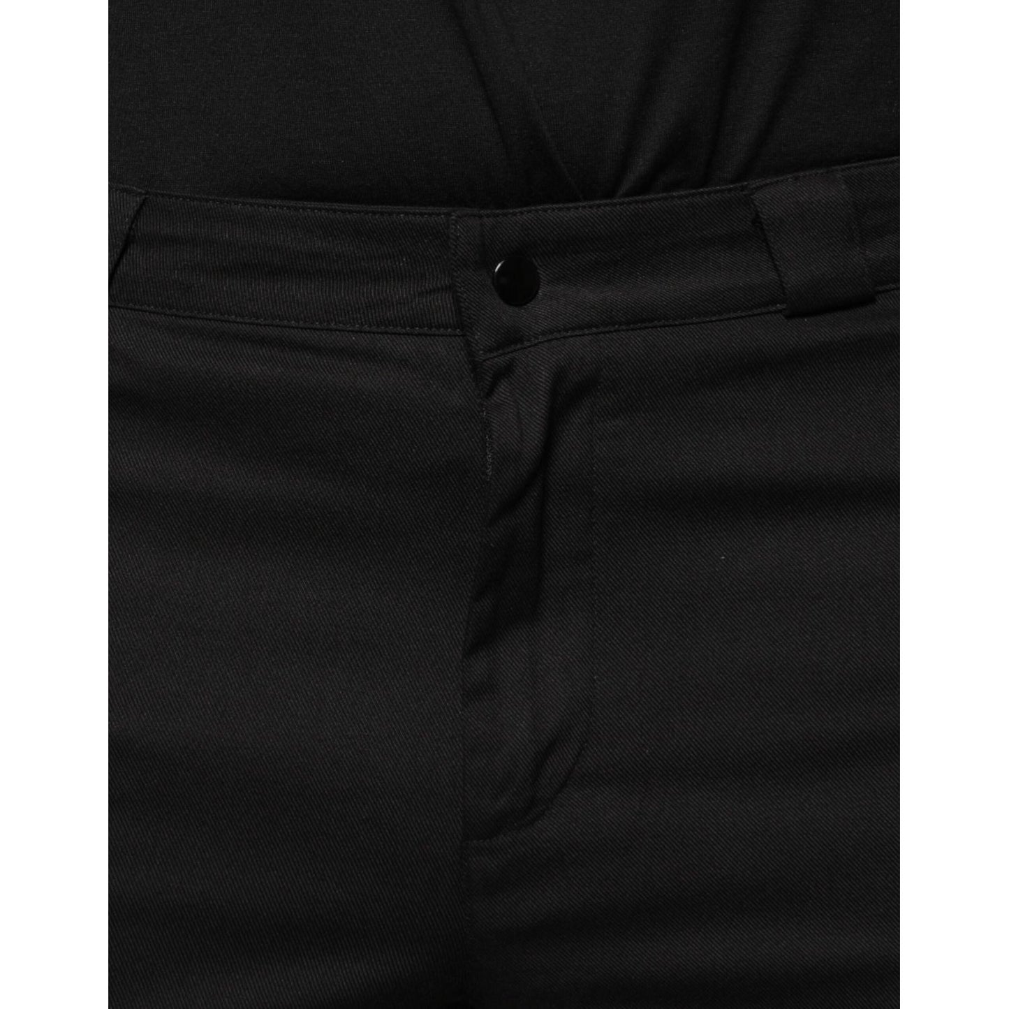 Dolce & Gabbana Multicolor Stripe Skinny Cotton Pants Dolce & Gabbana Black