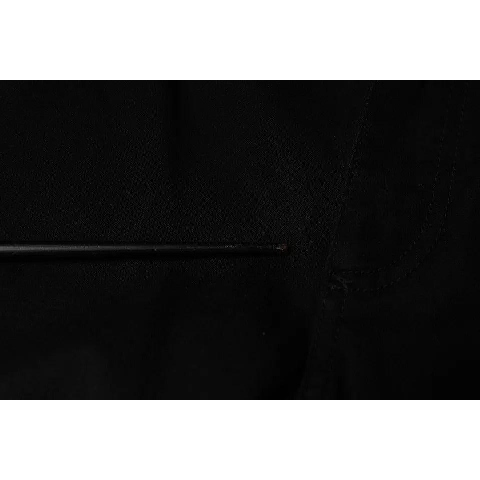 Dolce & Gabbana Black Cotton Stretch Skinny Men Denim Jeans Dolce & Gabbana Black
