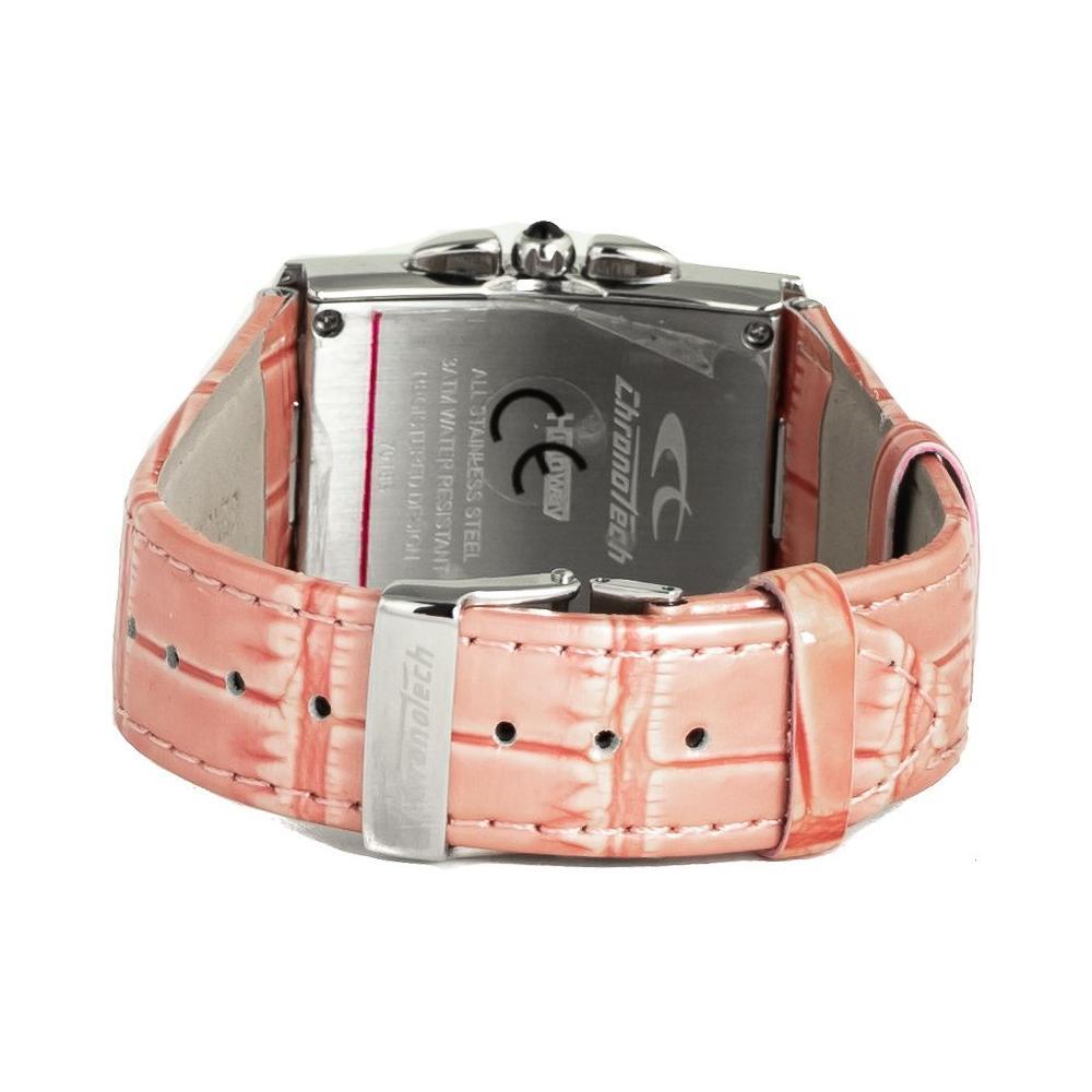 Chronotech Multicolor Leather Dress Watch