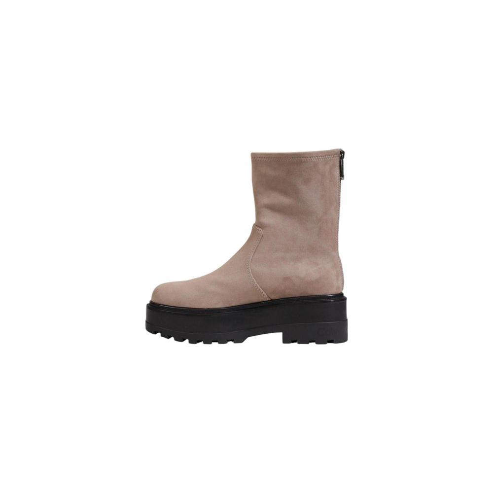 Calvin Klein Gray Recycled Polyester Boot Calvin Klein Rosy Brown