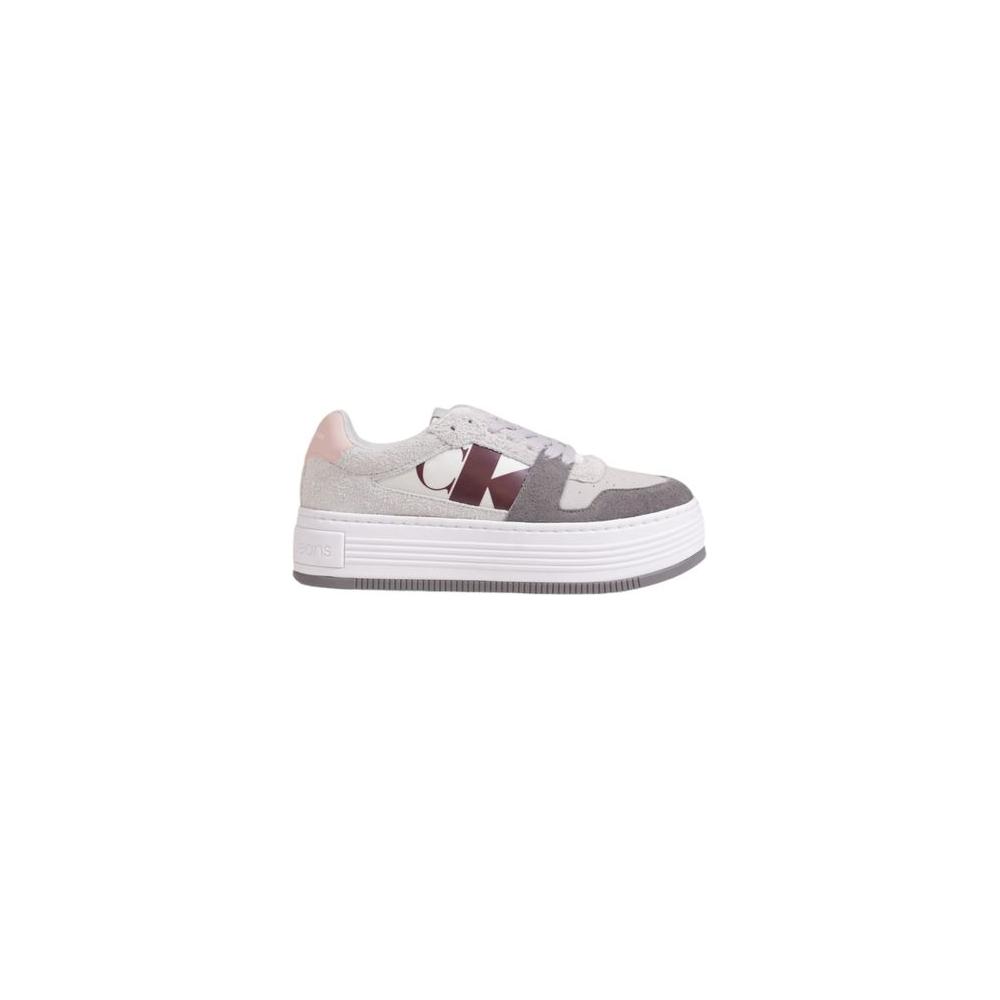 Calvin Klein Gray Leather Sneaker Calvin Klein Light Gray