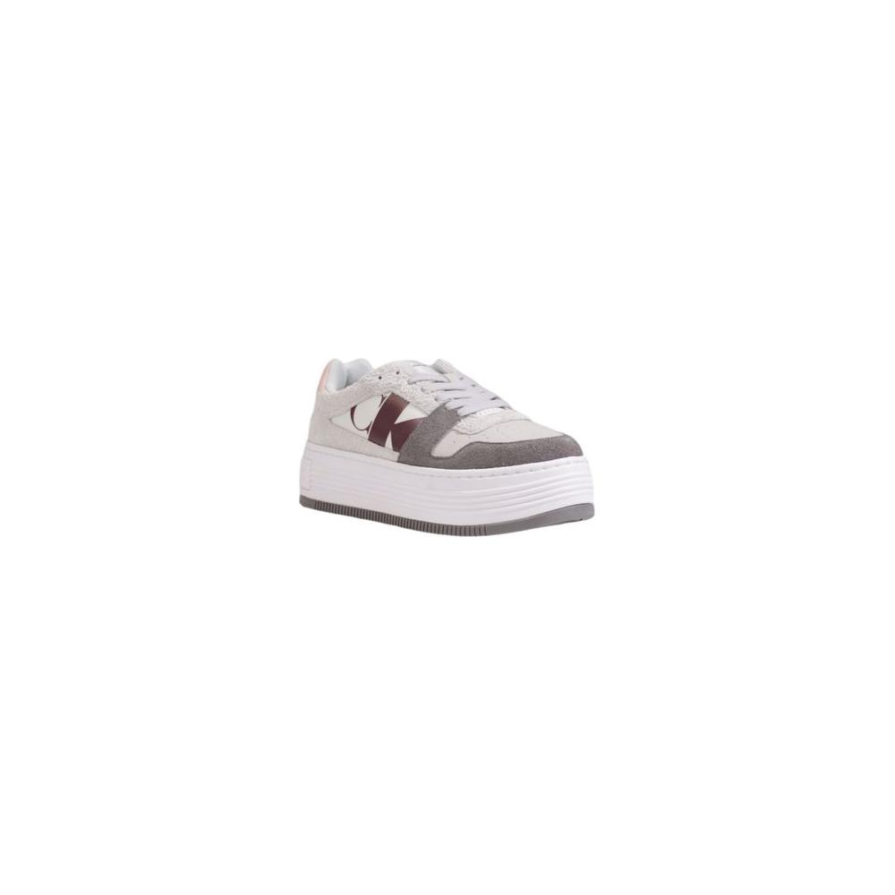 Calvin Klein Gray Leather Sneaker Calvin Klein Light Gray