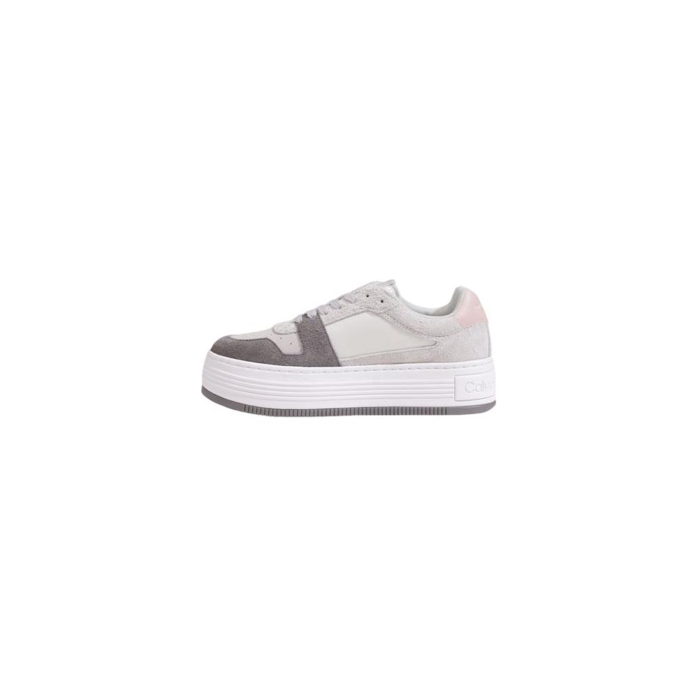 Calvin Klein Gray Leather Sneaker Calvin Klein Light Gray