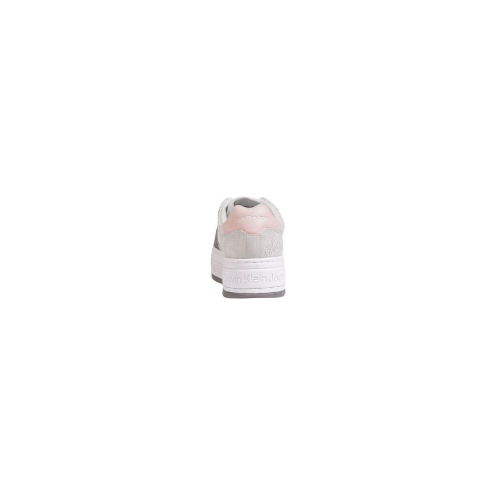 Calvin Klein Gray Leather Sneaker Calvin Klein Light Gray
