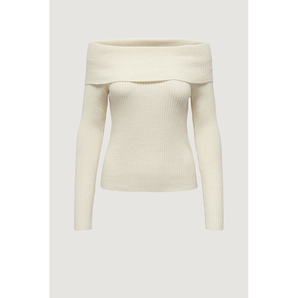 Only Cream Viscose Sweatshirt