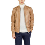Gianni Lupo Beige Polyester Jackets & Coat GI-14789100309-IT46 | M