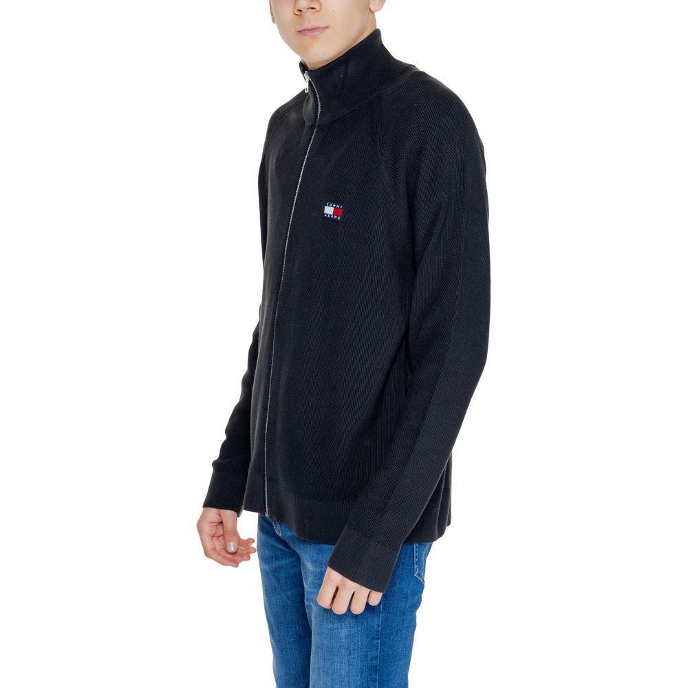 Tommy Hilfiger Jeans Black Cotton Cardigan TO-14566200009-IT44 | S