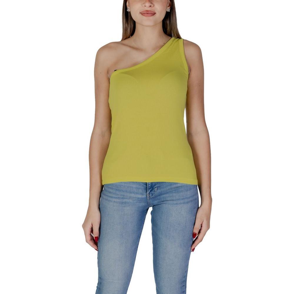 B.Young Yellow Cotton Top BY-14886600946-IT42|M