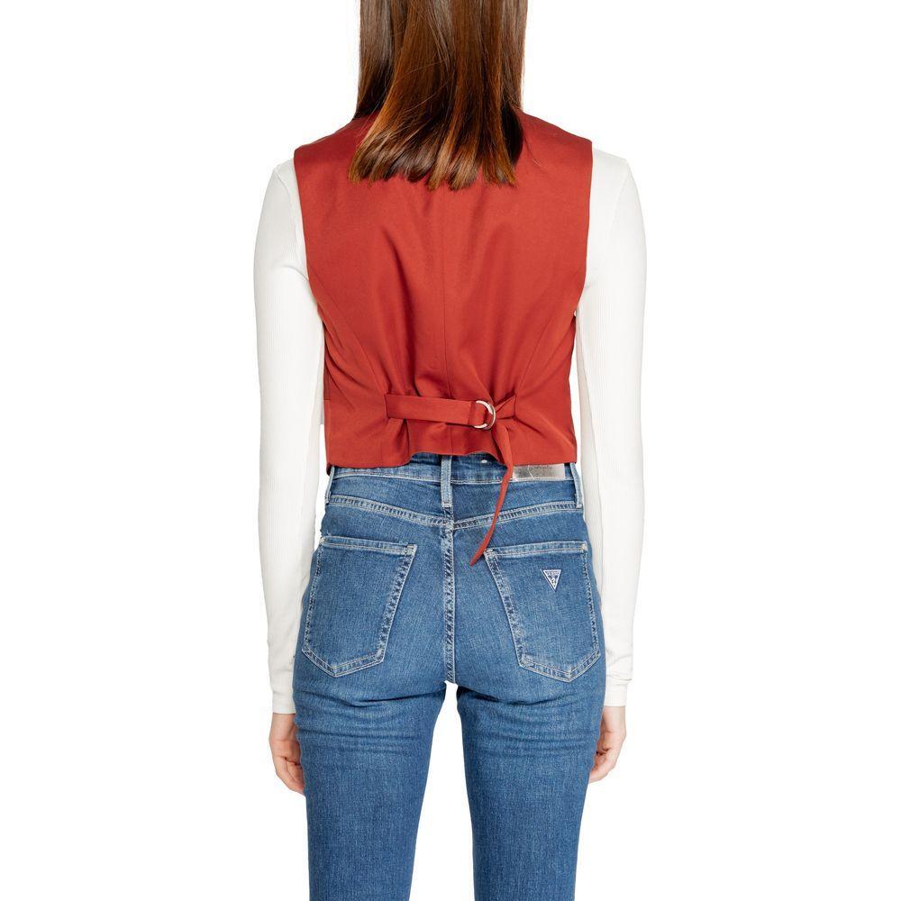Vero Moda Red Polyester Waistcoat VE-14932700141-IT38|XS