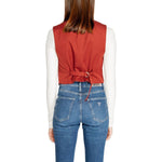 Vero Moda Red Polyester Waistcoat VE-14932700141-IT38|XS