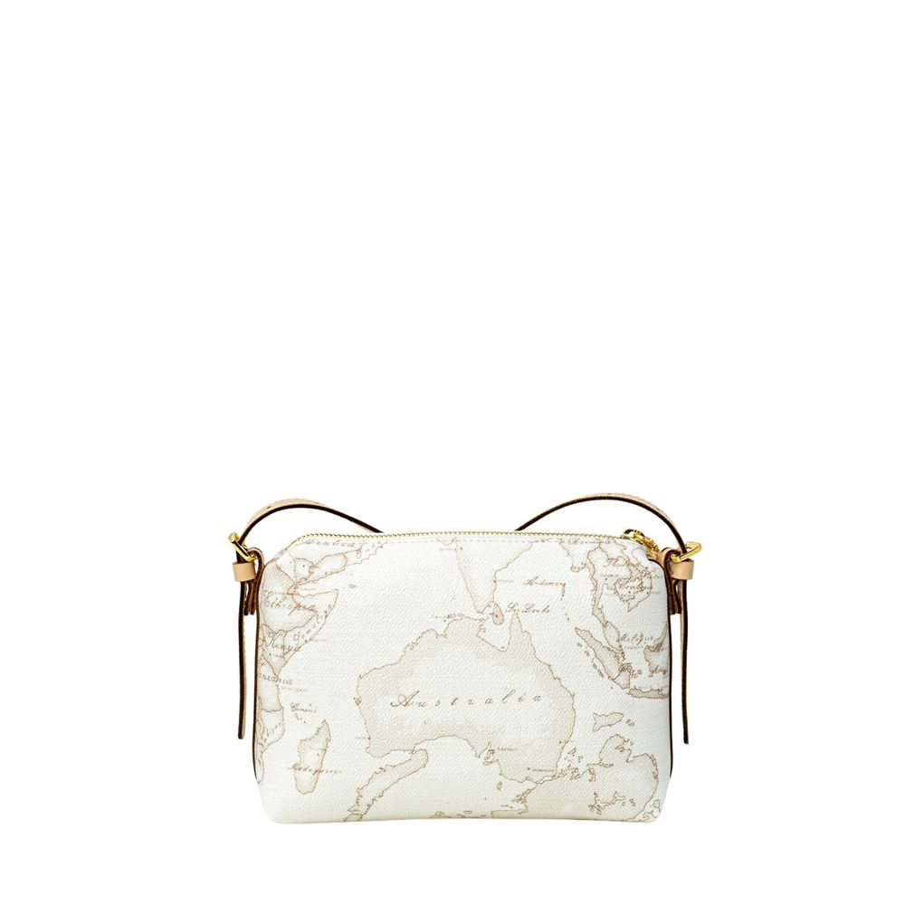 Alviero Martini Prima Classe White Leather Handbag Alviero Martini Prima Classe Antique White