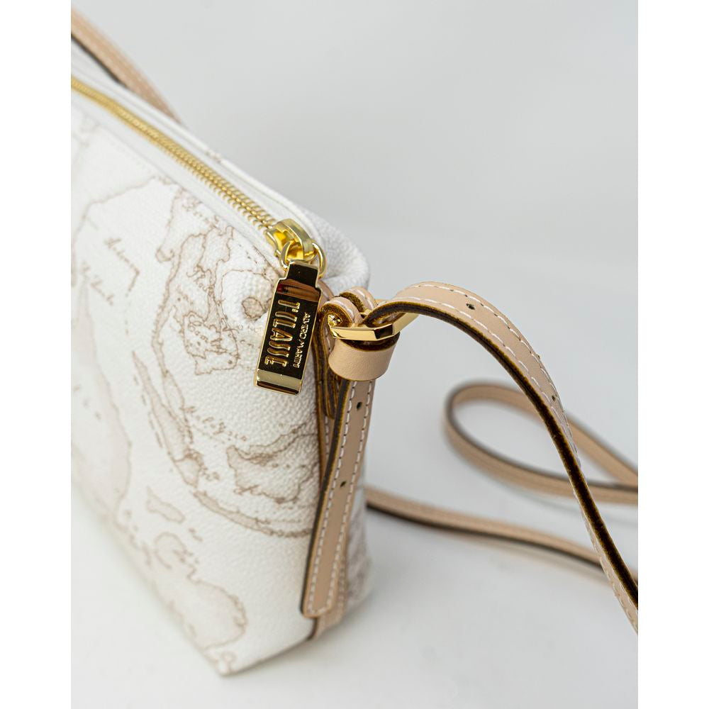 Alviero Martini Prima Classe White Leather Handbag Alviero Martini Prima Classe Light Gray