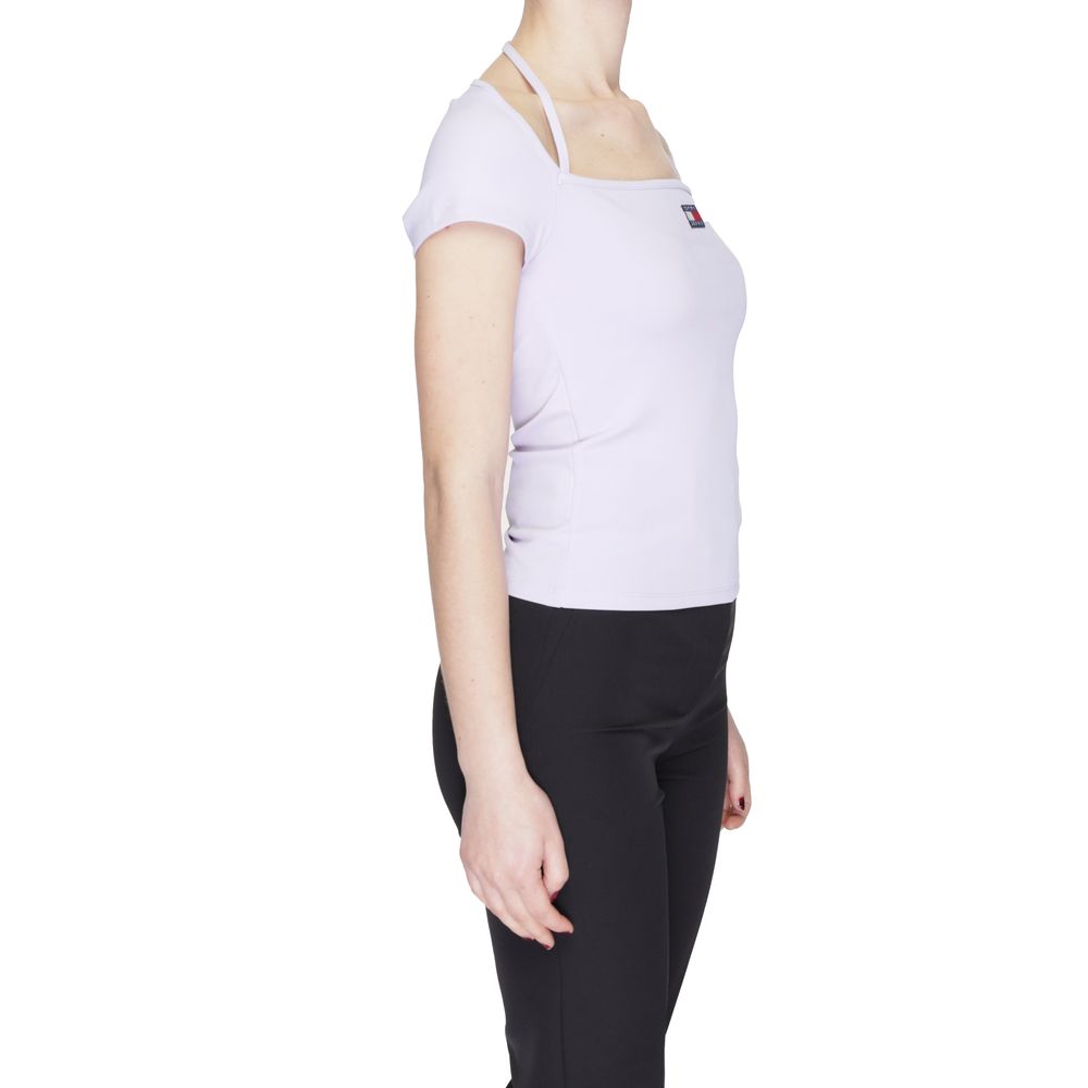 Tommy Hilfiger Jeans Purple Recycled Polyester Tops & T-Shirt Tommy Hilfiger Jeans Dark Slate Gray