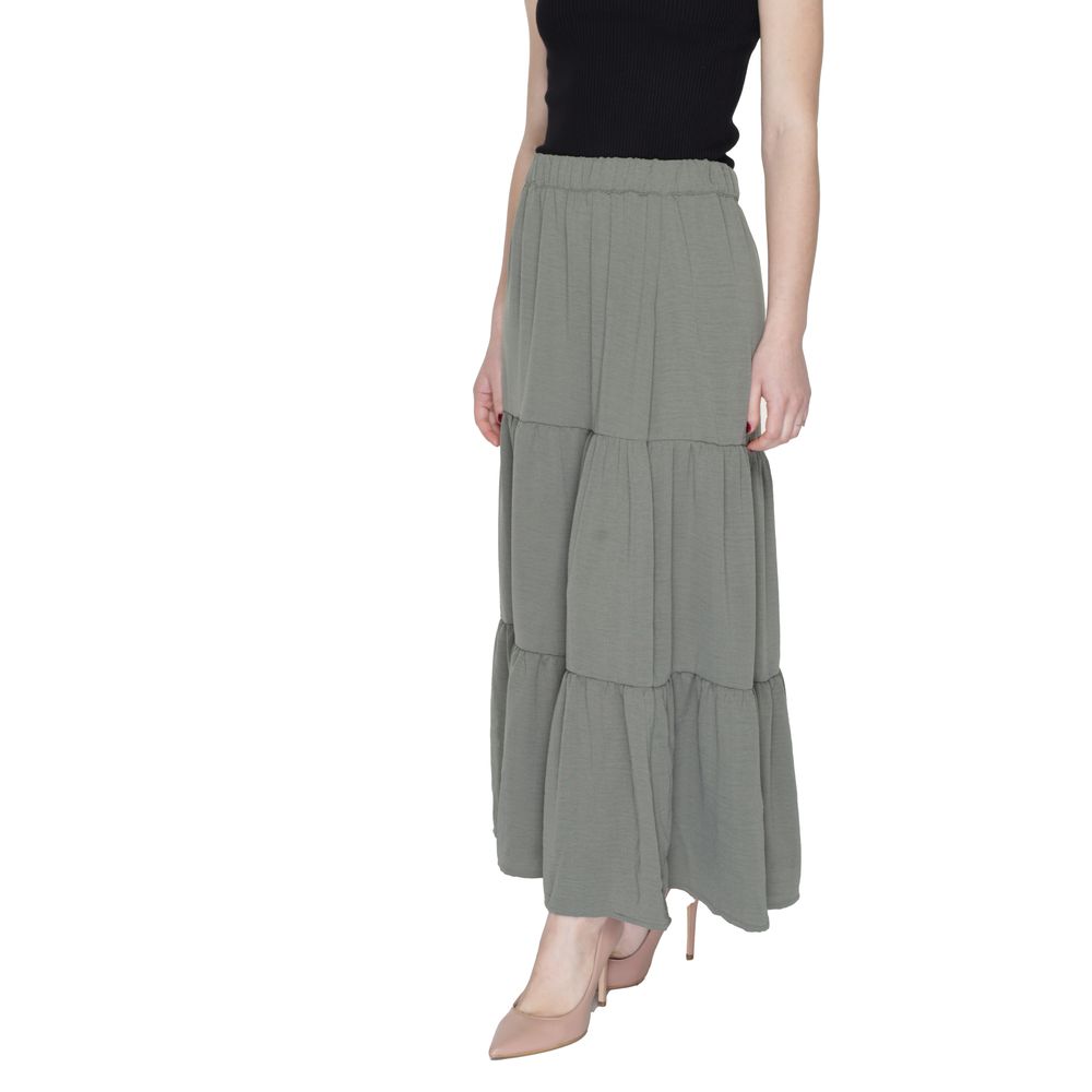 Jacqueline De Yong Green Polyester Skirt Jacqueline De Yong Slate Gray