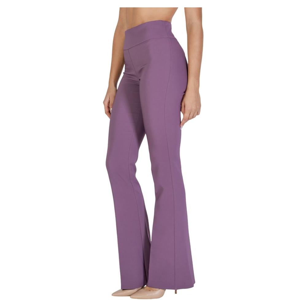 Sandro Ferrone Purple Polyester Jeans & Pant Sandro Ferrone Dim Gray