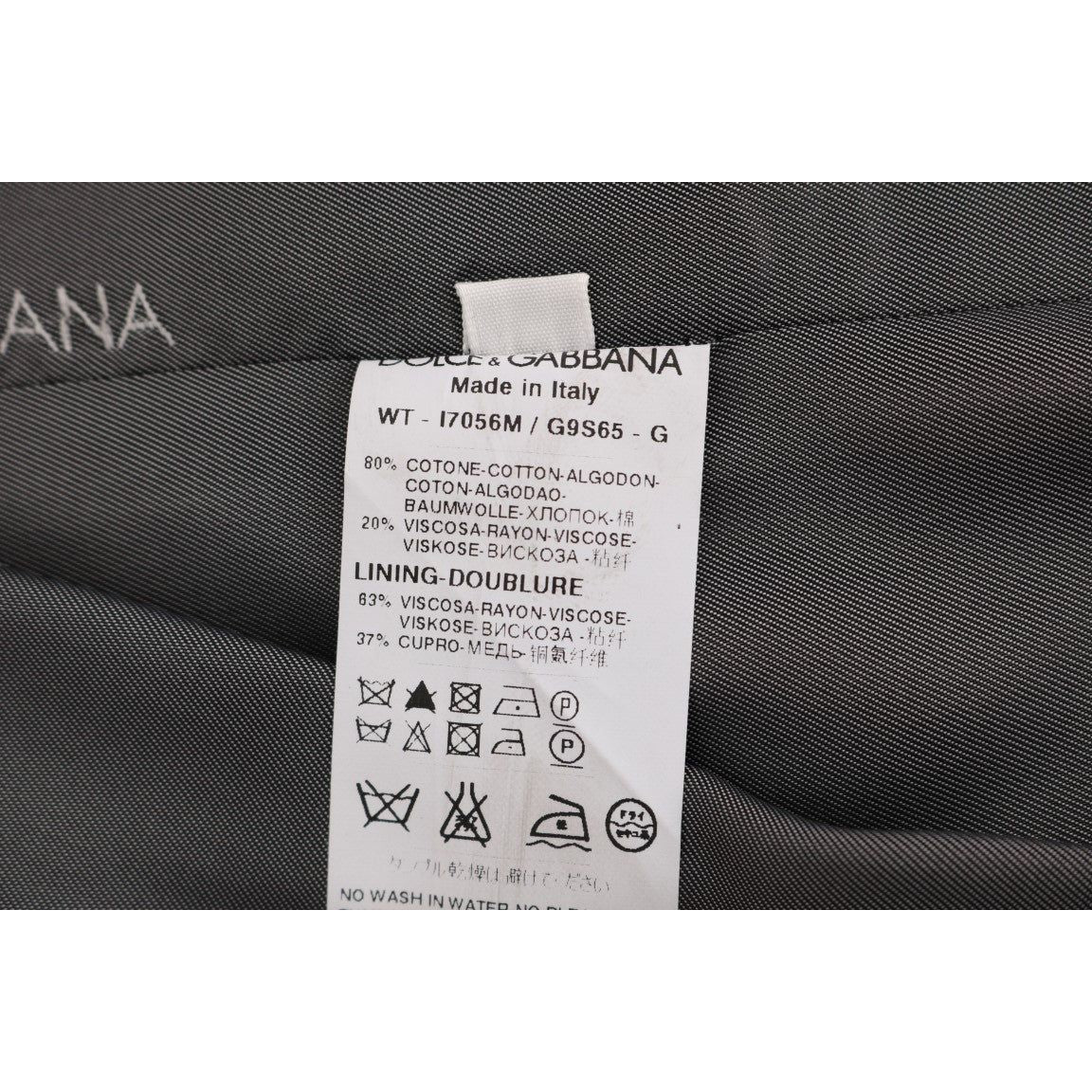 Dolce & Gabbana Sleek Striped Waistcoat Vest Dolce & Gabbana Dark Slate Gray