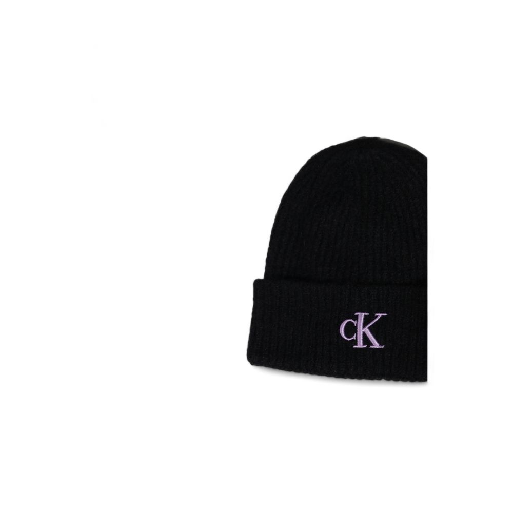 Calvin Klein Purple Acrylic Hat Calvin Klein Black