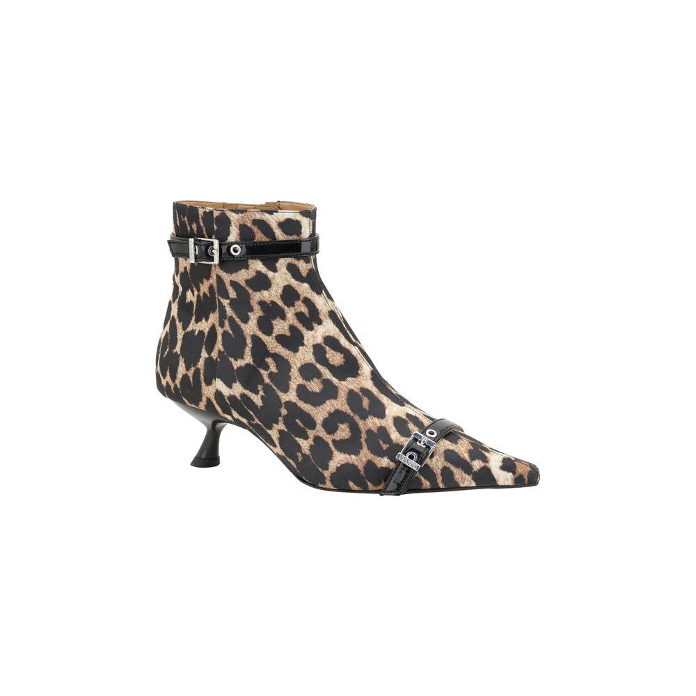 Ganni Eyelets Ankle Boots Ganni Dark Slate Gray