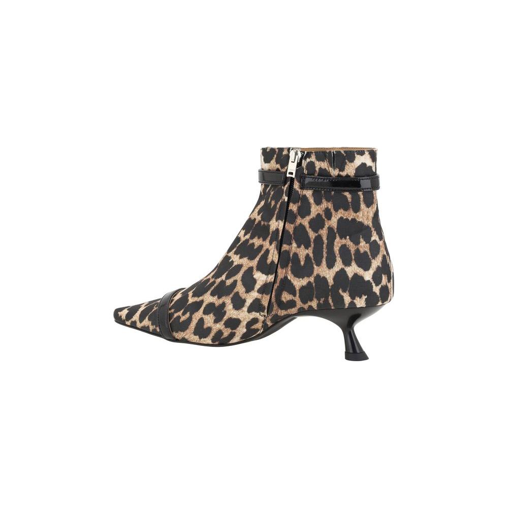 Ganni Eyelets Ankle Boots Ganni Dark Slate Gray