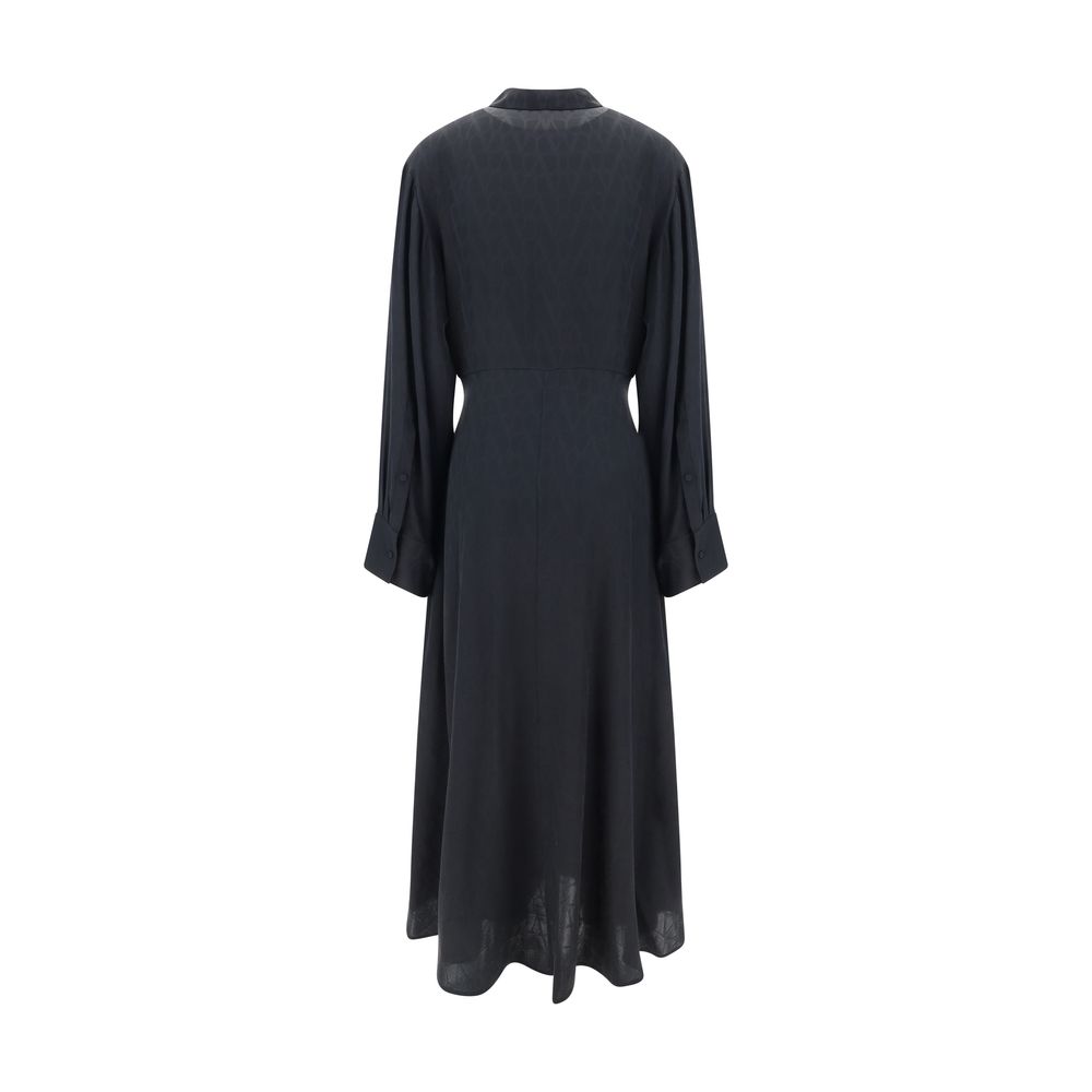 Valentino Toile Iconographe Chemisier Dress Valentino Dark Slate Gray