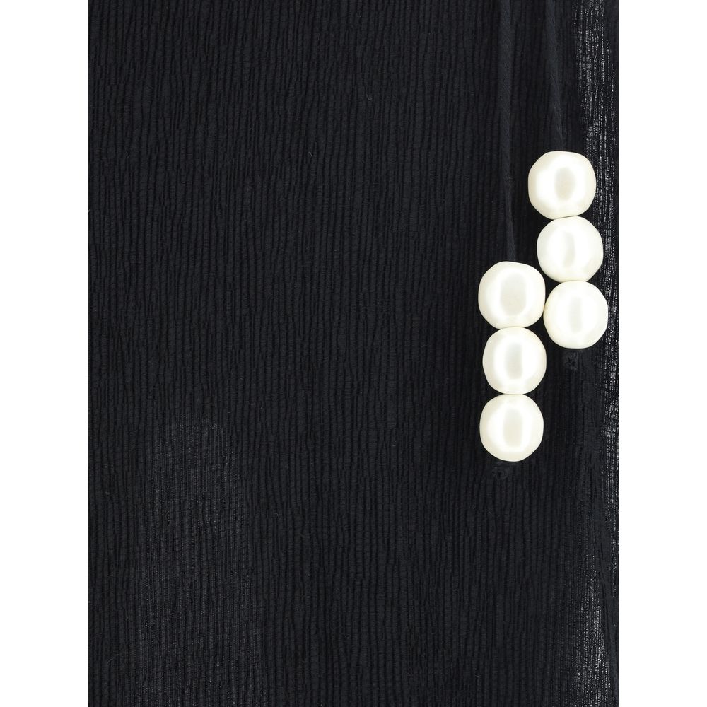 Magda Butrym Pareo Long Skirt Magda Butrym Black