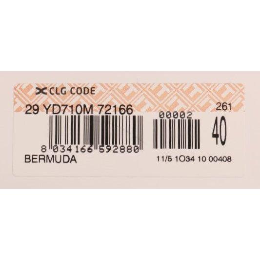 Ermanno Scervino Brown Velvet Bermuda Shorts