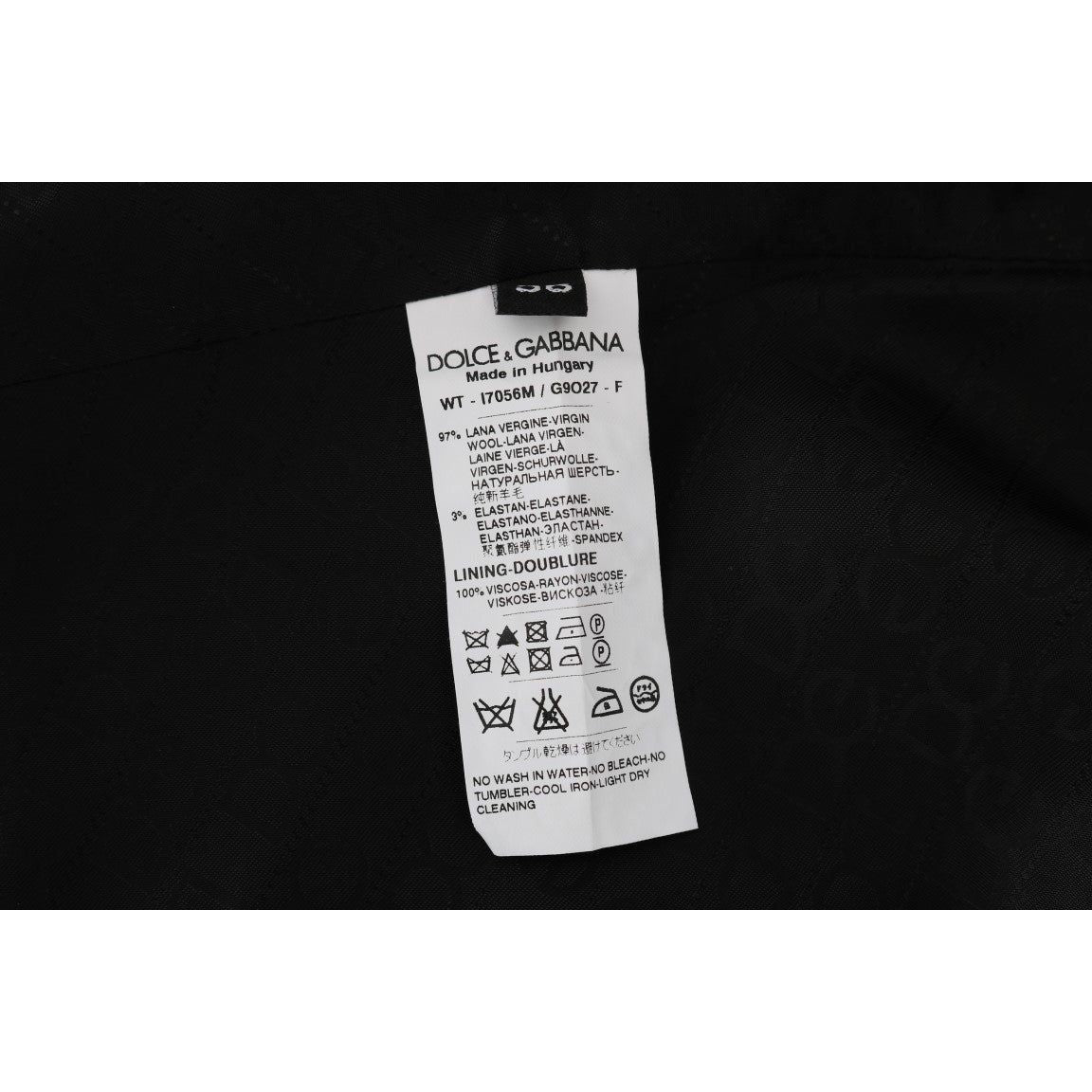 Dolce & Gabbana Elegant Striped Wool Blend Waistcoat Vest Dolce & Gabbana Black