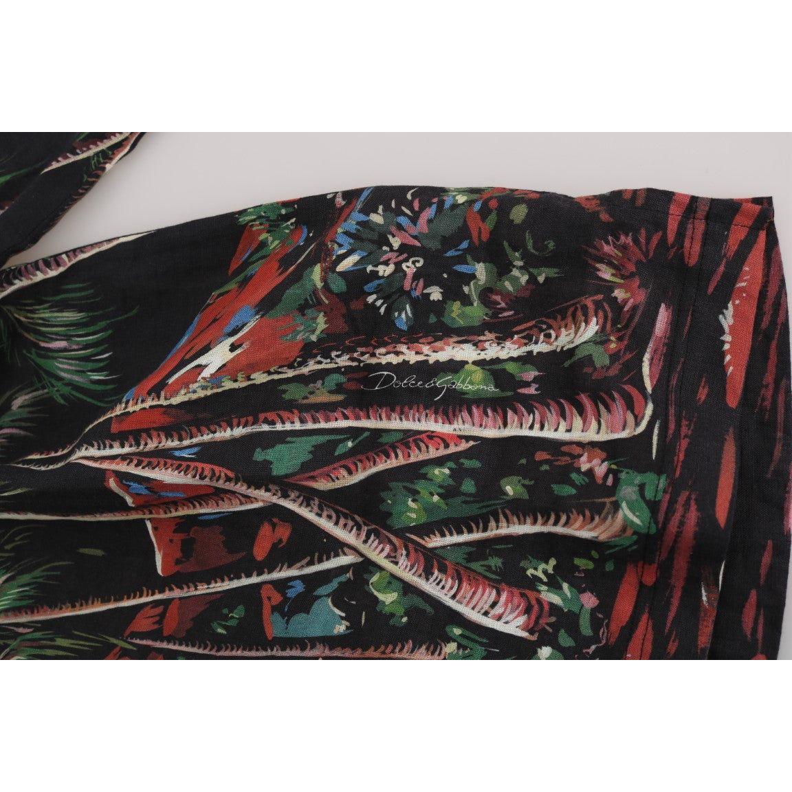 Dolce & Gabbana Sicilian Volcano Motive Polo Tee Dolce & Gabbana Dark Slate Gray