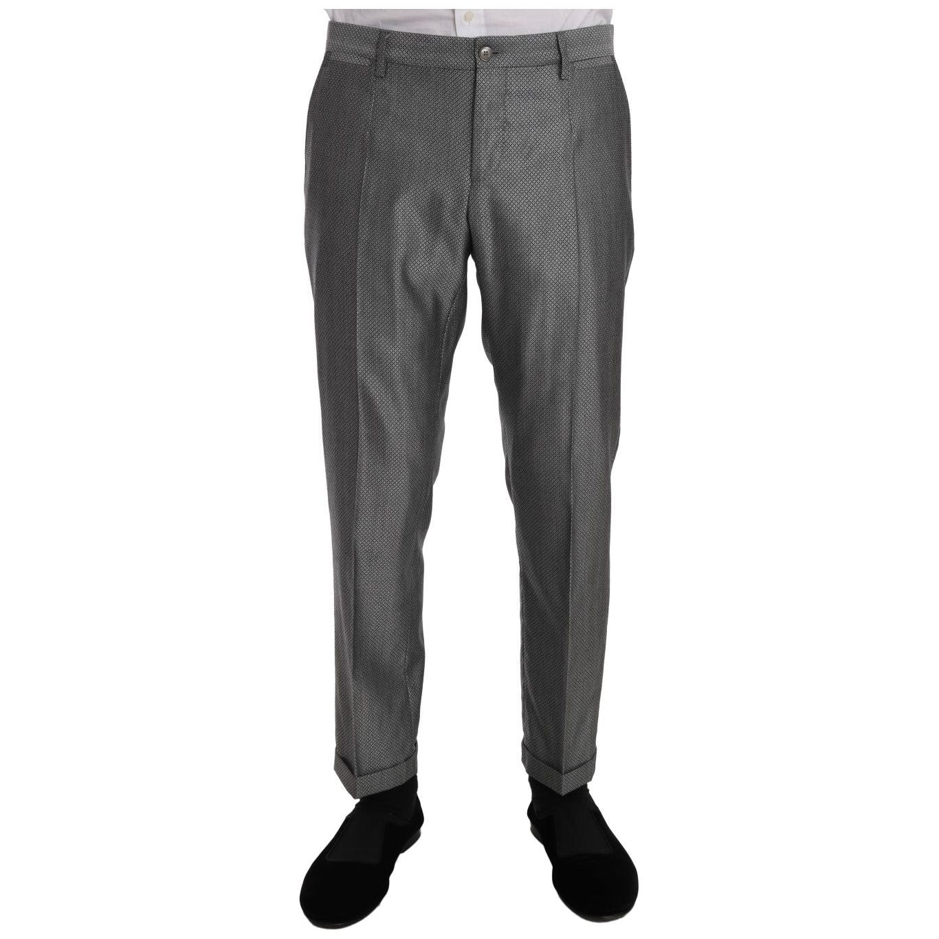 Dolce & Gabbana Elegant Black Double-Breasted Suit Suit Dolce & Gabbana Dark Slate Gray