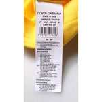 Dolce & Gabbana Yellow Crew Neck Short Sleeves T-shirt TSH87461-56