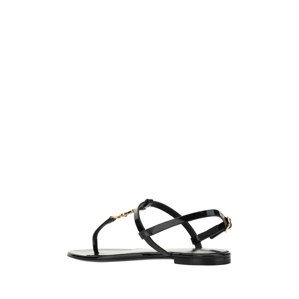 Saint Laurent Cassandra Sandals Saint Laurent Dark Slate Gray